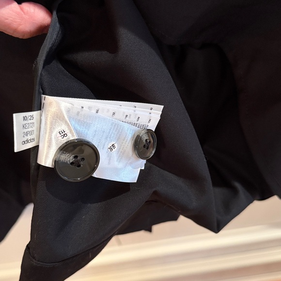 NWT Adidas | Black Long Trench Coat - Medium but VERY oversized like Large - Picture 12 of 17